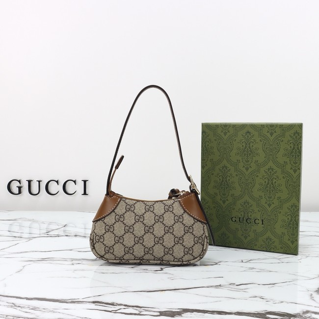 GUCCI GG CANVAS SMALLShoulder Bag 820698 brown