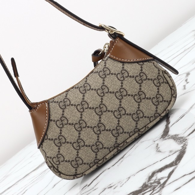 GUCCI GG CANVAS SMALLShoulder Bag 820698 brown