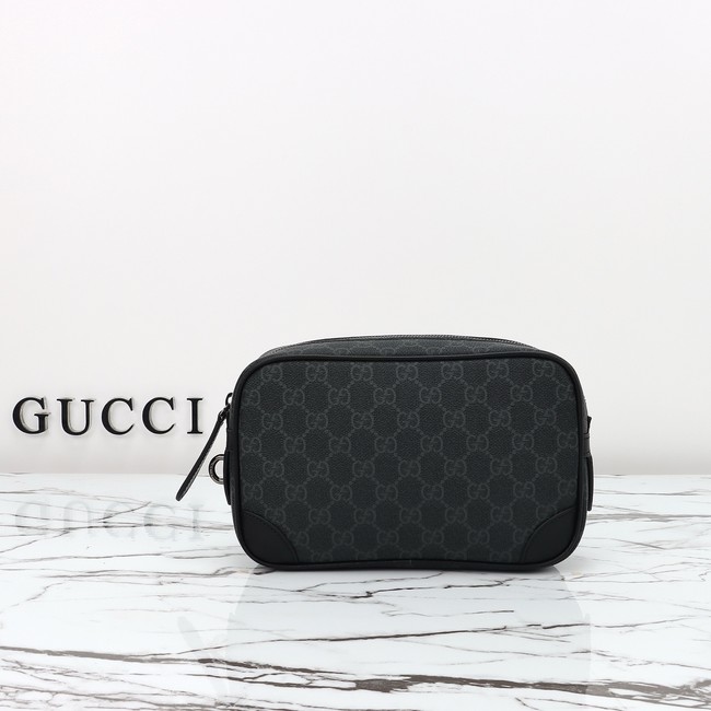 GUCCI Supreme canvas Clutche 821164 black