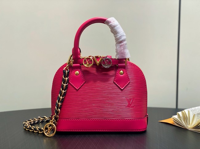 Louis Vuitton Alma Mini LV&I CUSTOMIZABLE K00015 rose