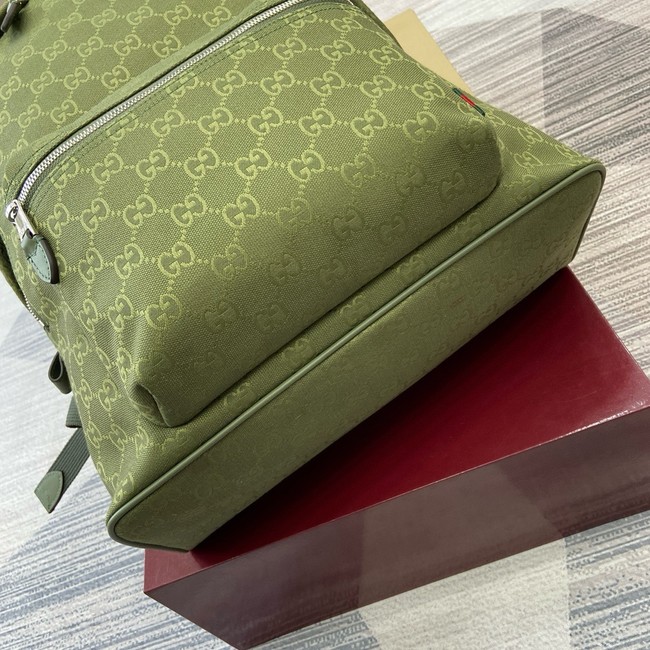 GUCCI GG canvas medium backpack 834464 Forest green