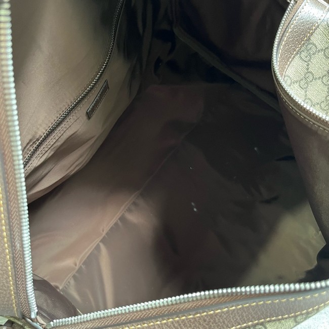 Gucci Medium duffle bag with Web 799871 brown