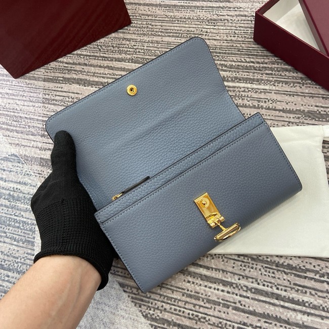Gucci Softbit continental wallet 828147 light blue