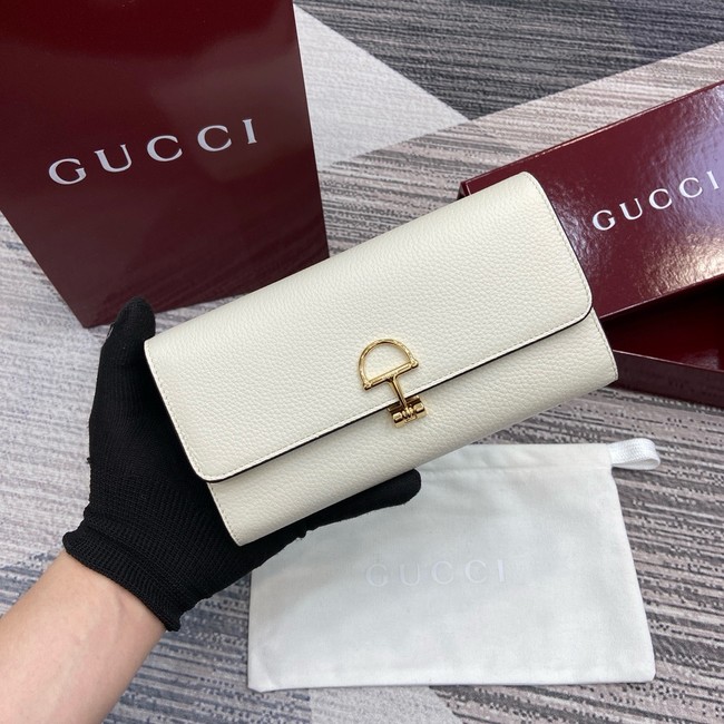 Gucci Softbit continental wallet 828147 white