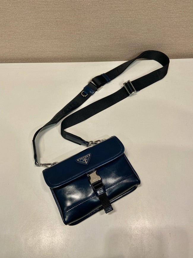 Prada Leather smartphone case 2ZH108 Denim