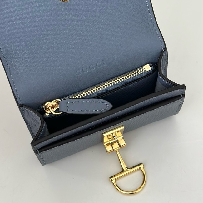 Gucci Softbit card case 828148 Variation grey leather