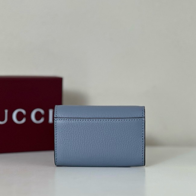 Gucci Softbit card case 828148 Variation grey leather