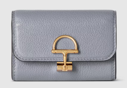 Gucci Softbit card case 828148 Variation grey leather