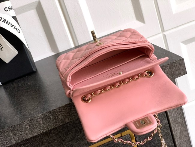 Chanel Classic Mini Bag with hook AP4760 pink