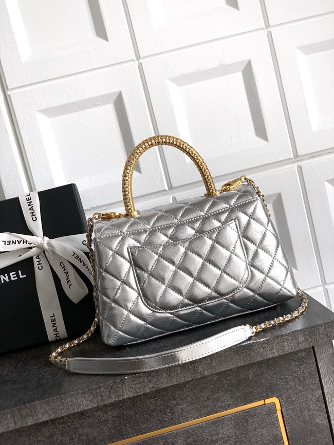 Chanel LARGE FLAP BAG WITH TOP HANDLE 92991-19