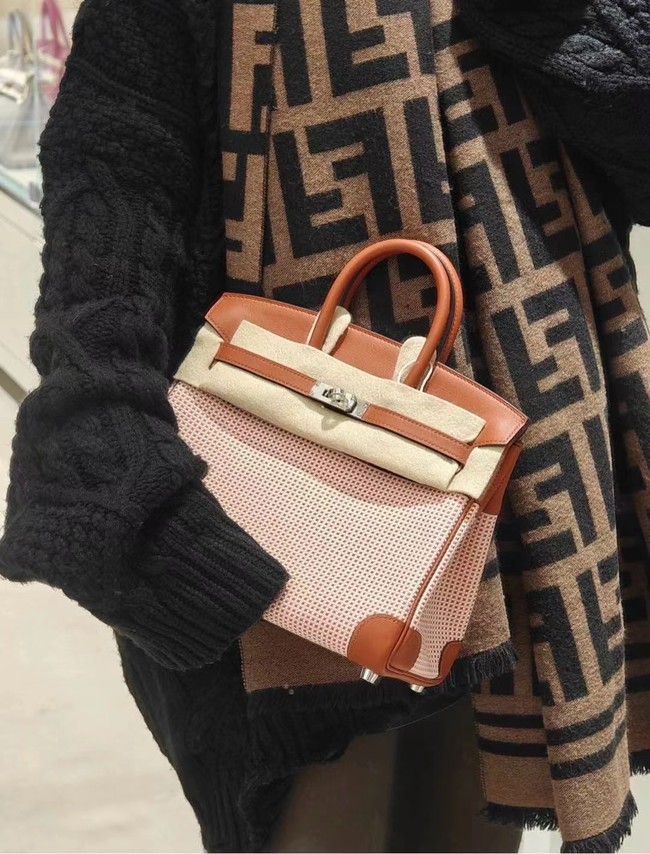 Hermes Birkin Bag togo Leather&Canvas 77886-1 