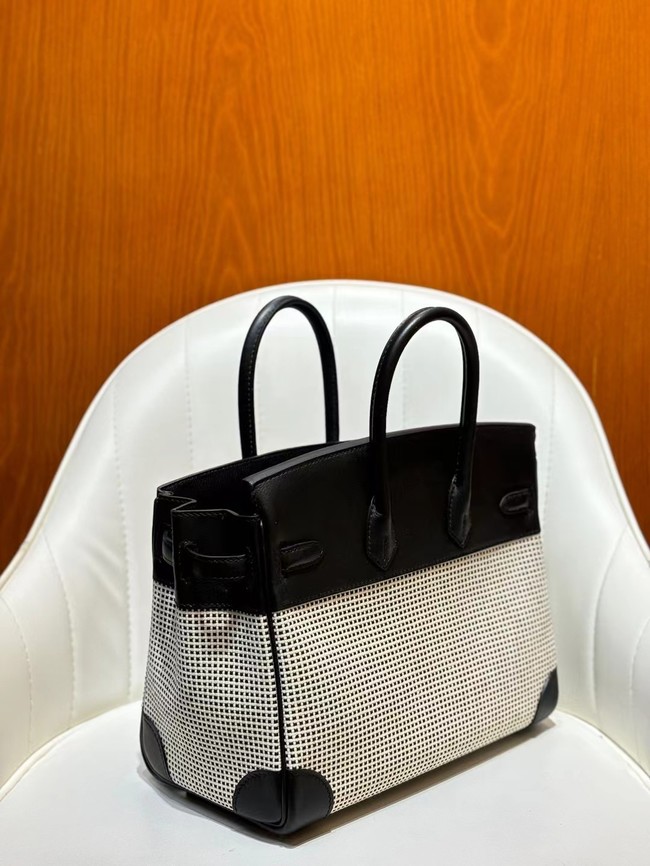 Hermes Birkin Bag togo Leather&Canvas 77886-3