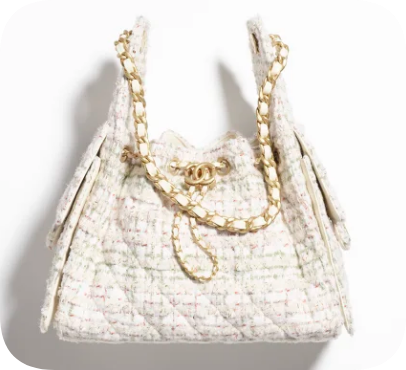 CHANEL 25 SMALL HANDBAG AS5293 Cream