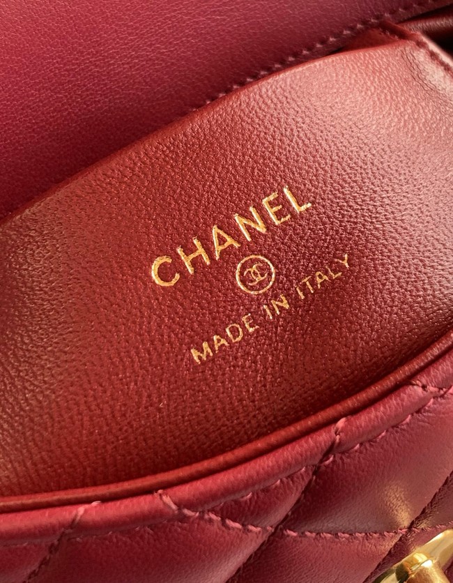Chanel MINI FLAP BAG WITH TOP HANDLE AS2215-19