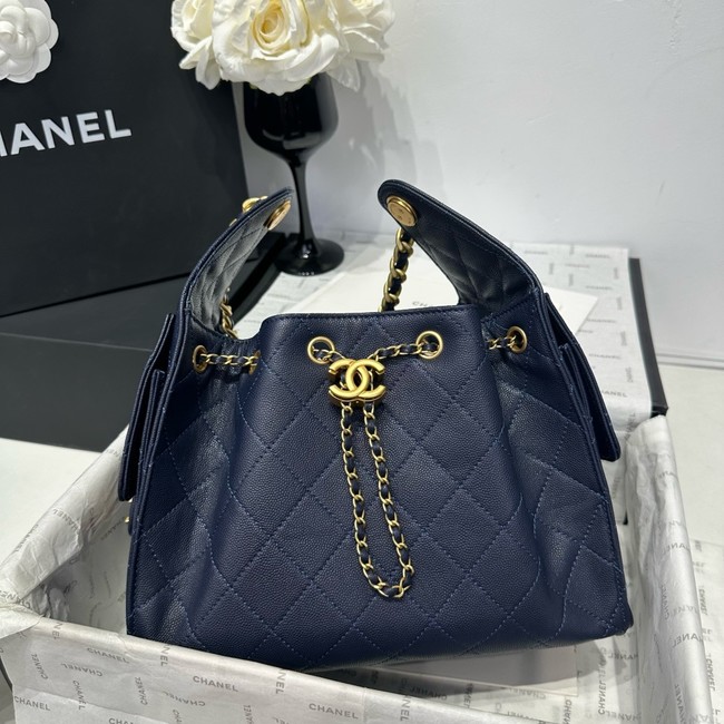 CHANEL 25 SMALL HANDBAG AS5293 dark blue