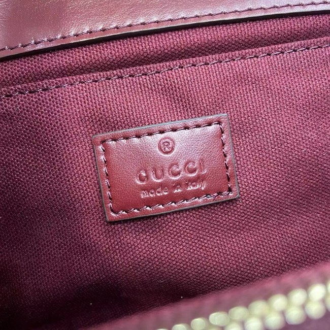 Gucci Go small shoulder bag 826761 Rosso Ancora red