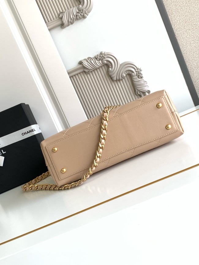 Chanel SMALL FLAP BAG WITH TOP HANDLE AS5467 Apricot