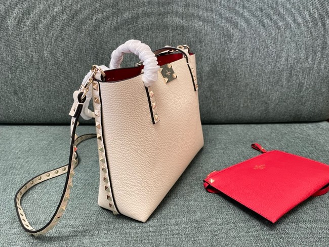 VALENTINO VLOGO calfskin Shoulder Bag 0001 Cream