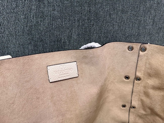 VALENTINO VLOGO velvet Shoulder Bag 3177 Cream