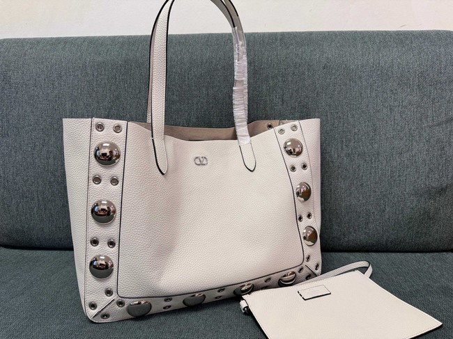 VALENTINO VLOGO velvet Shoulder Bag 3177 Cream