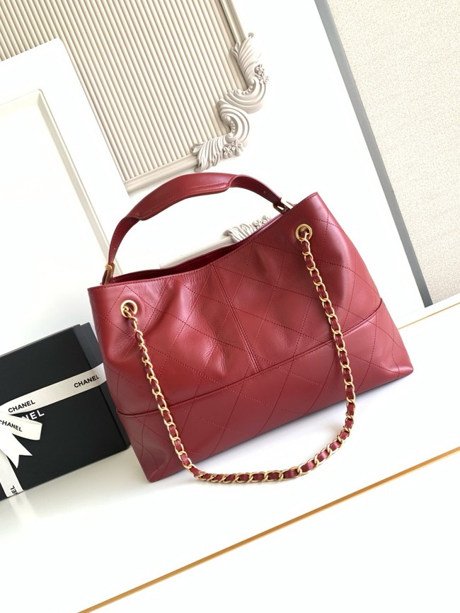 CHANEL Shopping Bag AS5434 red