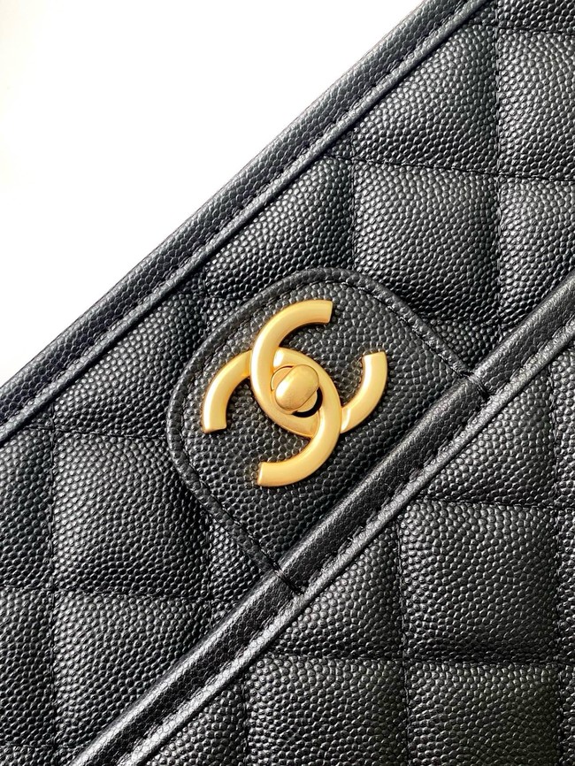 Chanel Flap Bag With Top Handle AS3653 Black