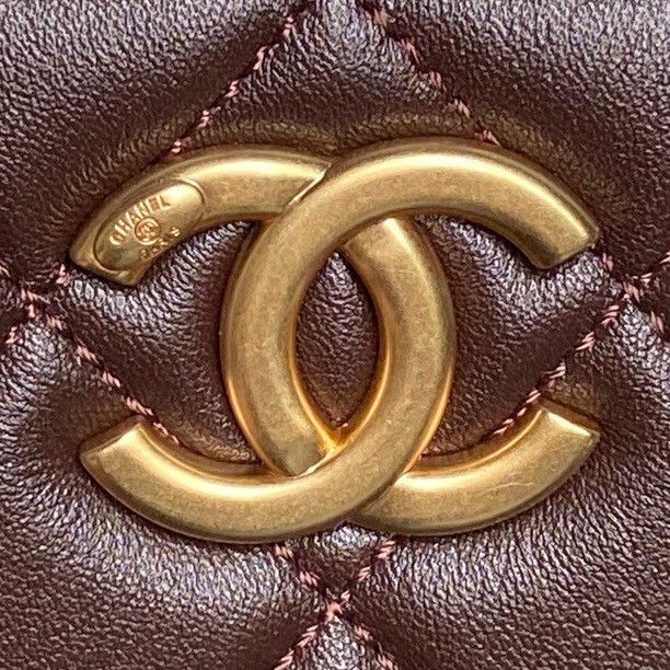 Chanel Mini Bowling Bag AS5572 Dark Brown