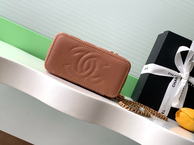 CHANEL Classic Small Vanity with Chain AP4799 Camel