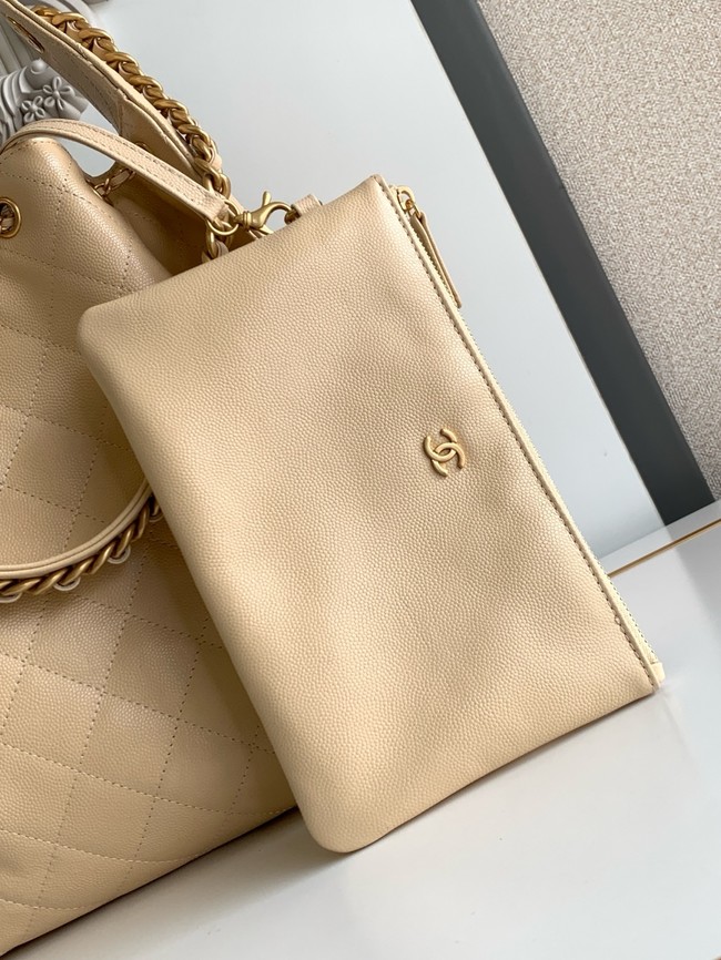 CHANEL 25 Medium Handbag AS5311 Dark Beige