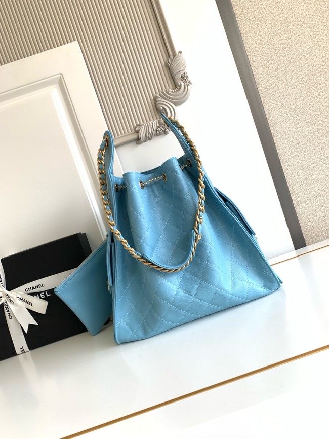Chanel SUEDE HOBO BAG AS5311 blue