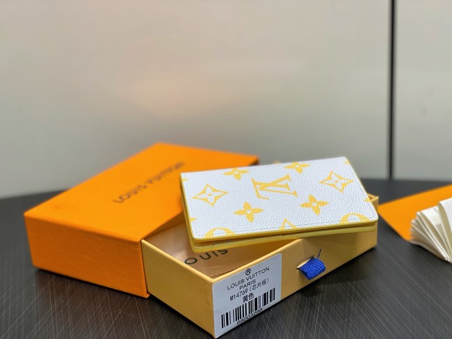 Louis Vuitton Pocket Organizer M14769 Gray&Yellow