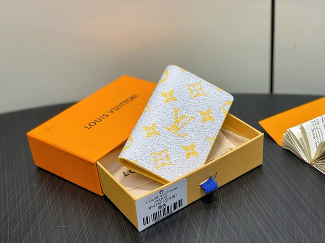 Louis Vuitton Pocket Organizer M14769 Gray&Yellow