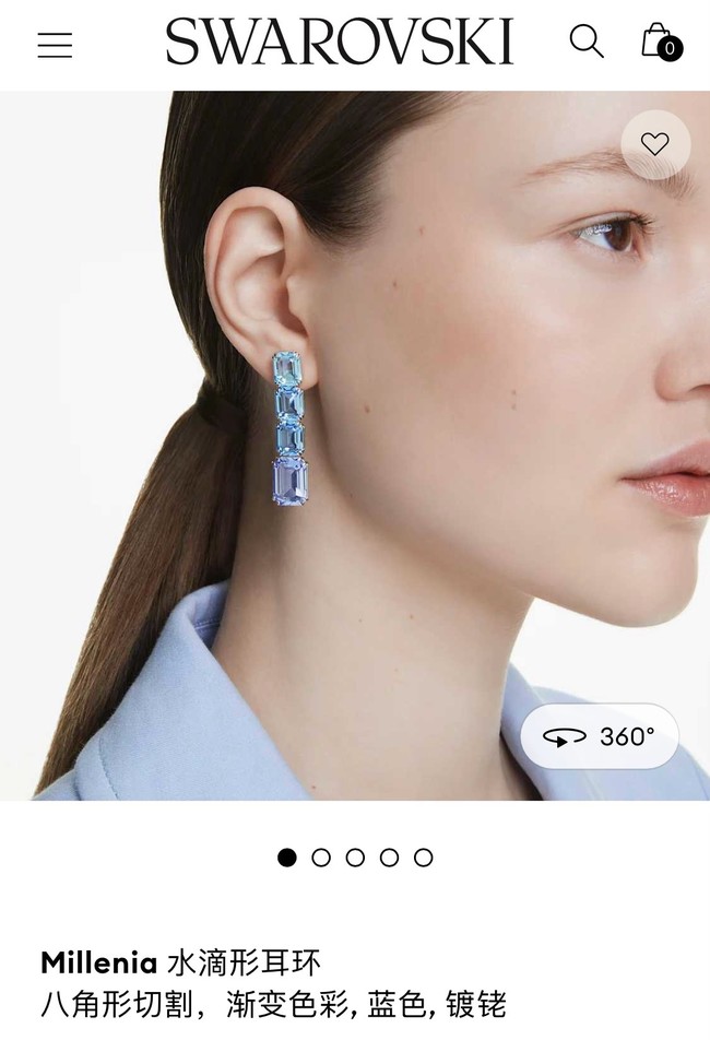 Swarovski necklace&Earring CE81097