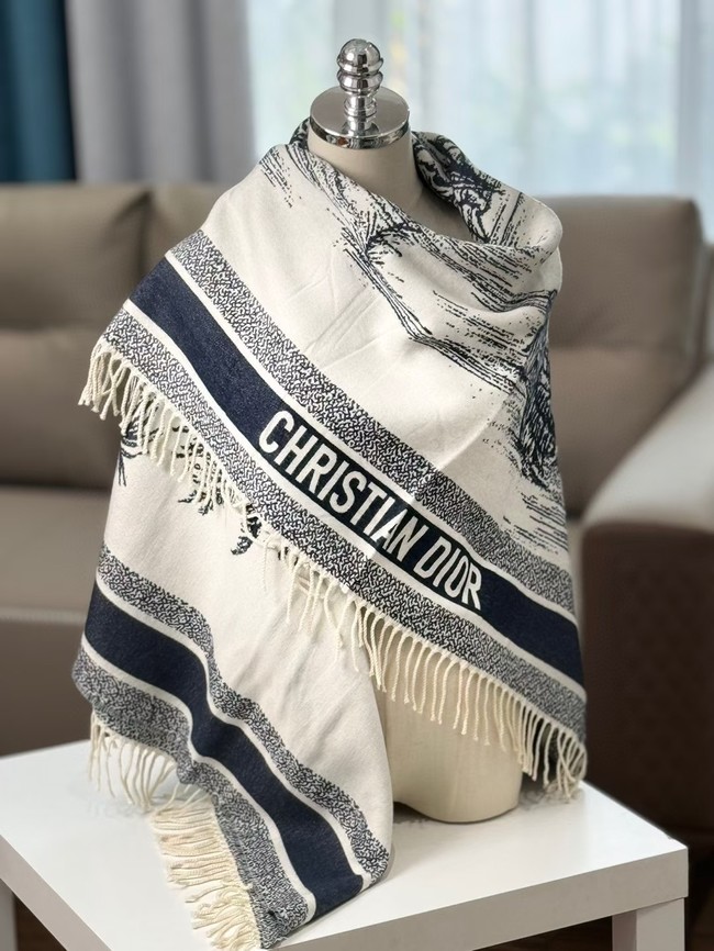 Dior Oblique Poncho Cashmere 21DOB4