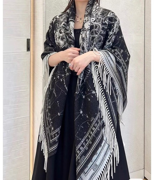 Dior Oblique Poncho Cashmere 21DOB6