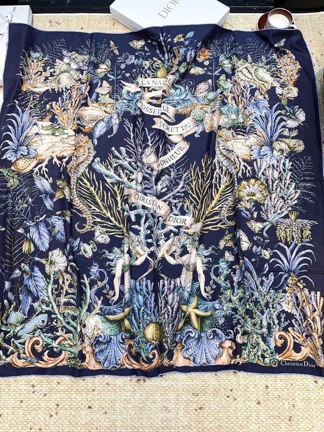 Dior Square Scarf Silk Jacquard XT273