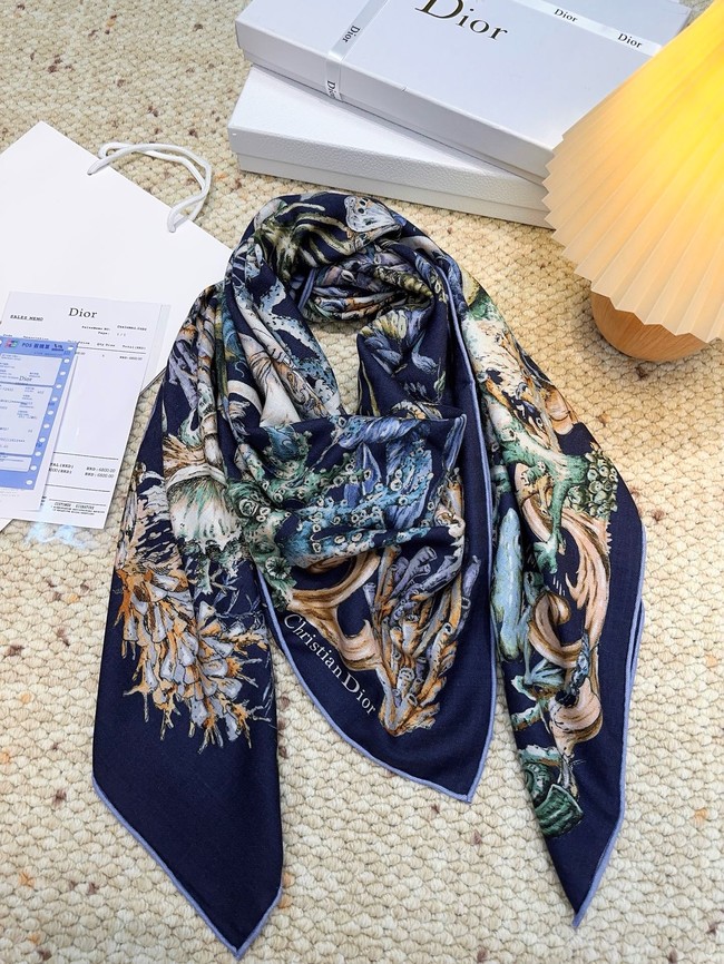 Dior Square Scarf Silk Jacquard XT273