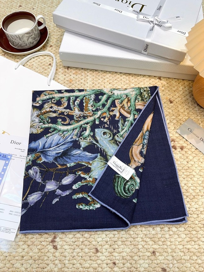 Dior Square Scarf Silk Jacquard XT273