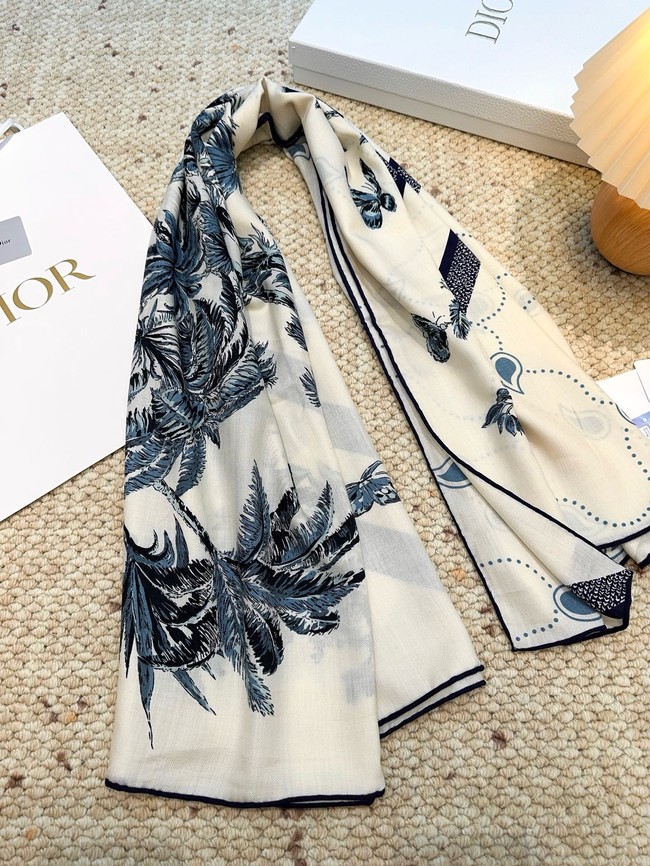 Dior Square Scarf Silk Jacquard XT270