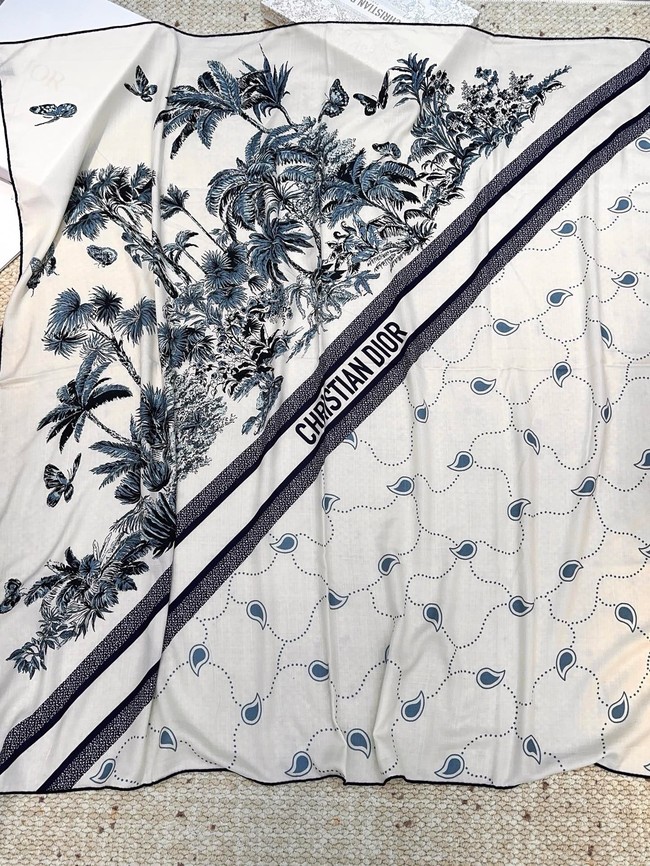 Dior Square Scarf Silk Jacquard XT270