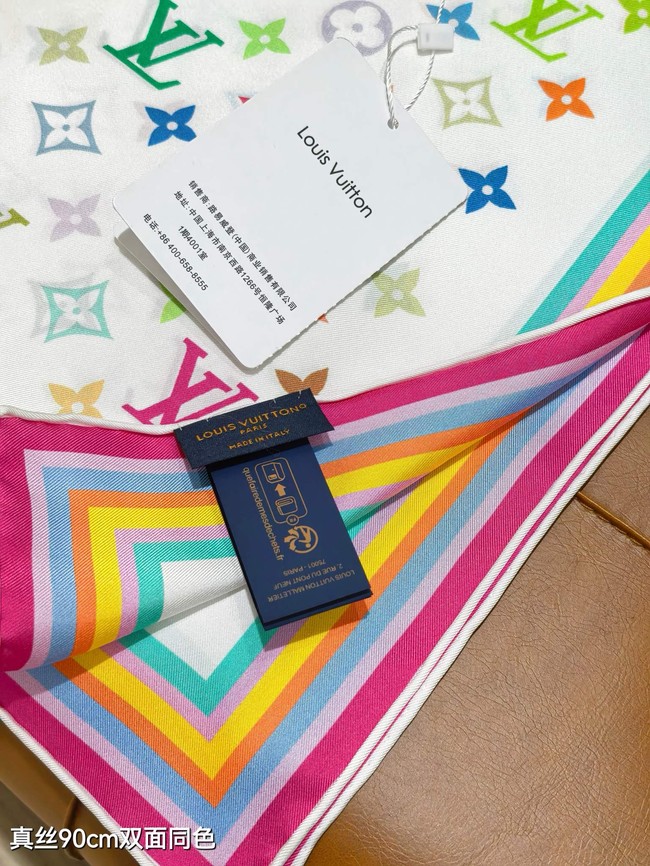 Louis Vuitton Square Scarf Silk Jacquard XT283