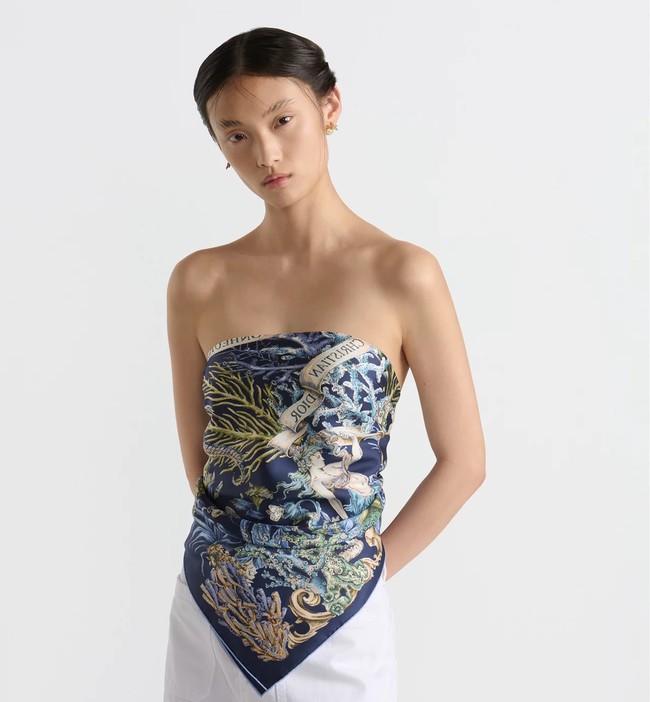 Dior Shawl Cashmere and Silk Jacquard KY092