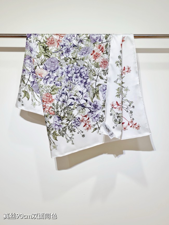 Dior Silk Twill Square Scarf KY074
