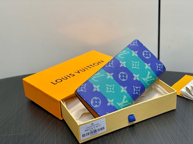 Louis Vuitton Brazza Wallet M25797 blue