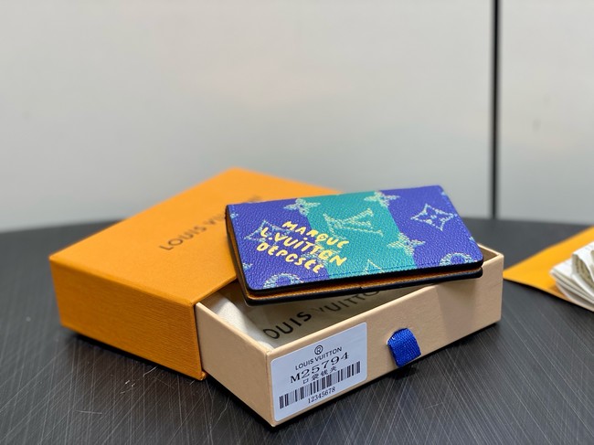 Louis Vuitton Pocket Organizer M25794 blue