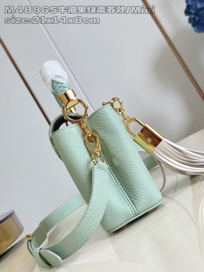 Louis Vuitton Capucines Mini M25497 green