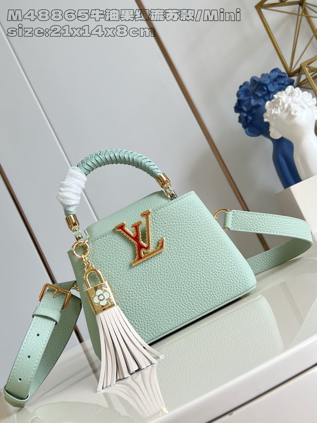 Louis Vuitton Capucines Mini M25497 green