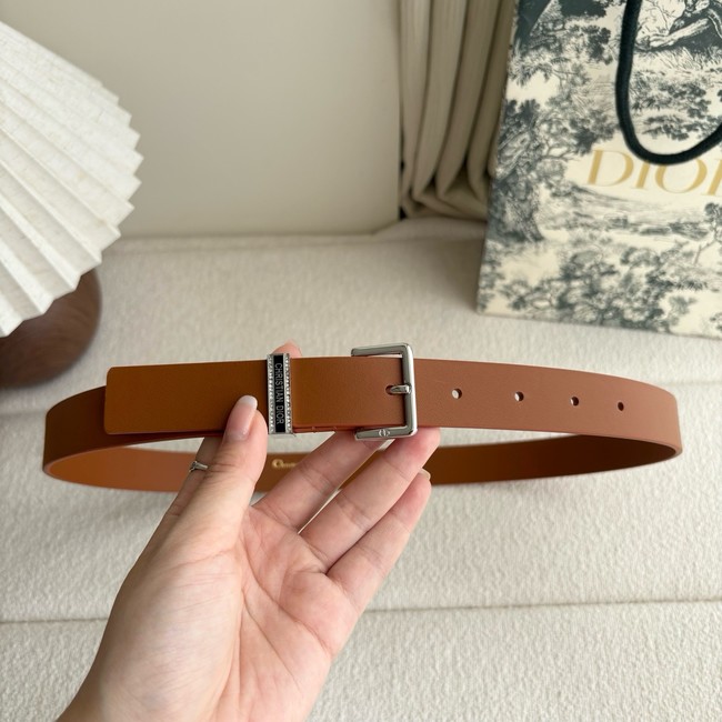 Dior Night Code Belt mooth Calfskin 25 MM B0163