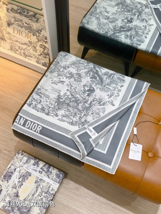 Dior 90 Square Scarf Silk Twill KY149