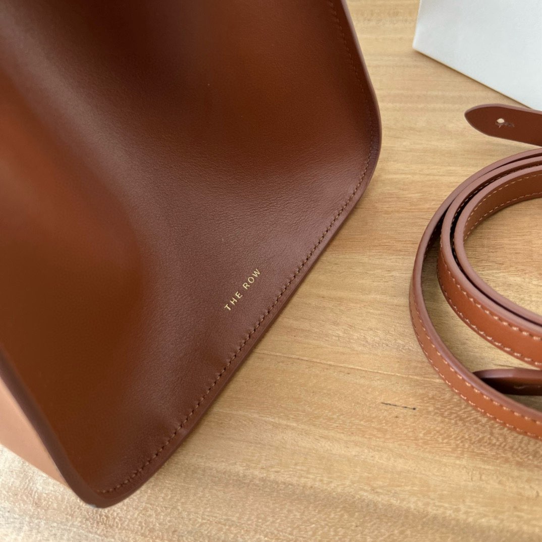The Row Original Leather Handle Bag R70992 Brown